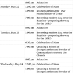 Mission-Schedule